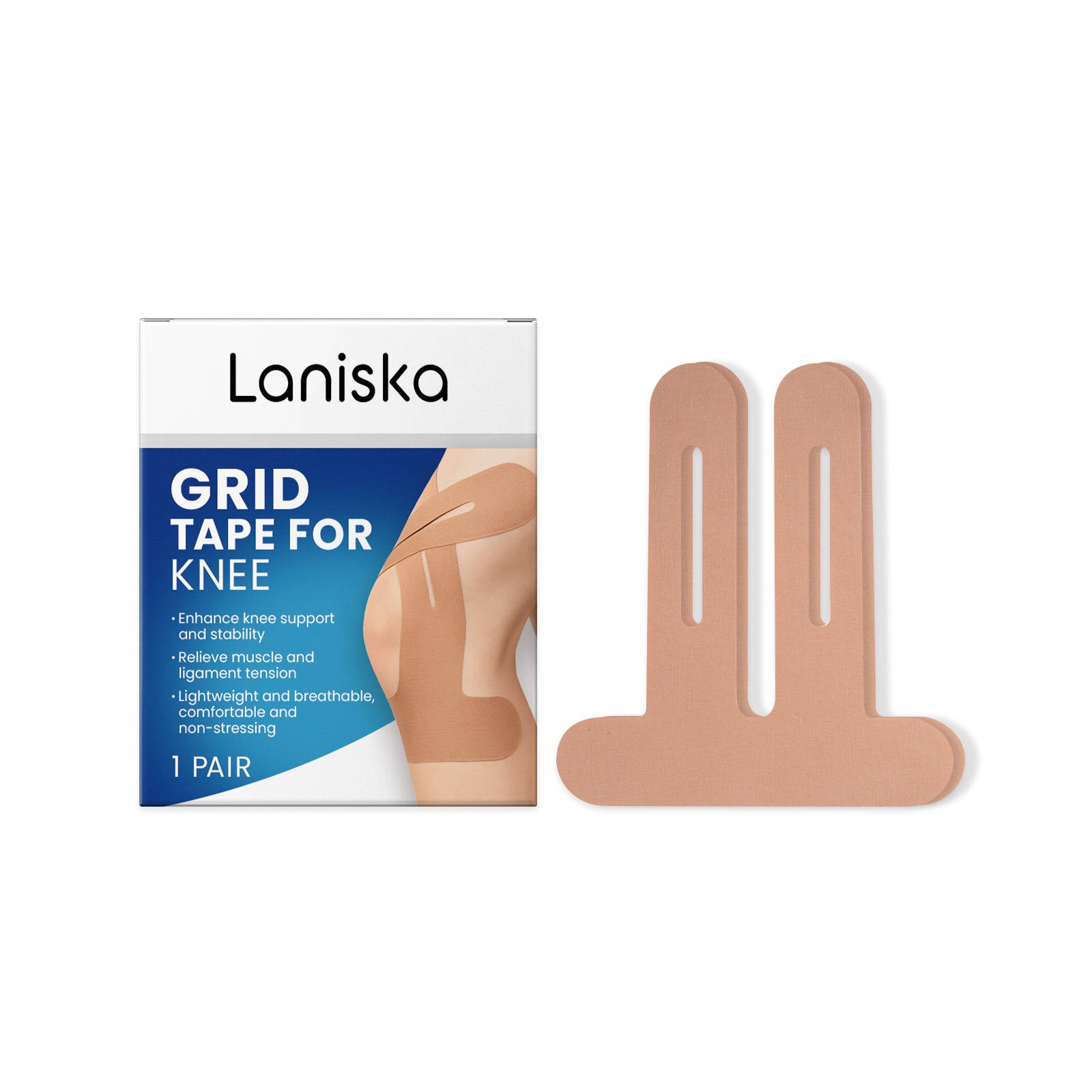 Main product image of Skin-colored Sports Knee Pad Tape, Kneepad, Dietary Supplement for Daily Wellness