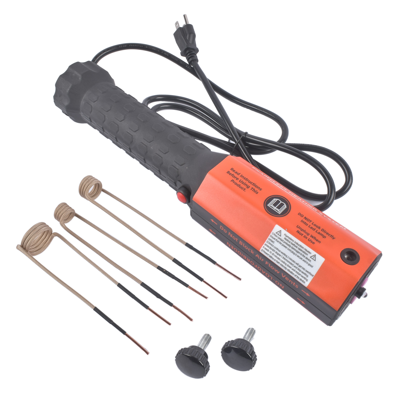 Main product image of 1200W Magnetic Induction Heater Kit, Bolt Remover Flameless Heat Tool for Rusty Screw Removing with 3 Coils 110V