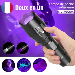 Product image of 395nm UV LED Flashlight, Dual Mode, Zoomable, Aluminum