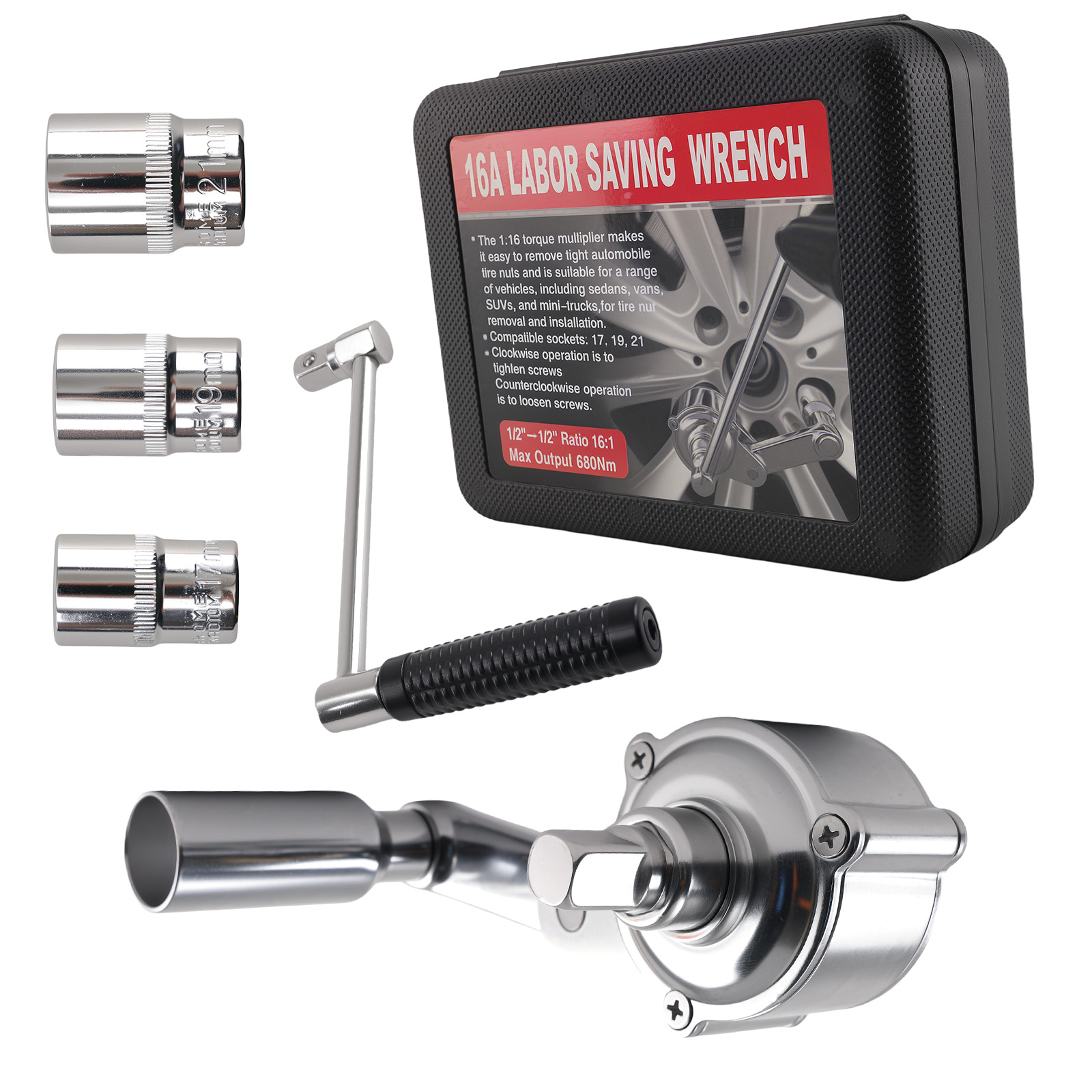 Main product image of 1/2in Lugnut Torque Multiplier Wrench 680NM fit for Toyota Honda BMW SUV Van Sedan
