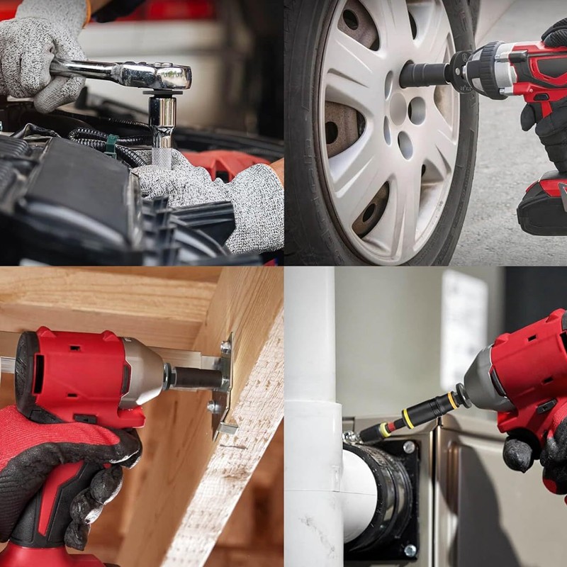 Main product image of Low Profile Impact Socket Adapter Set,2026 Upgraded 4PCS Drive Ratchet Adapter F