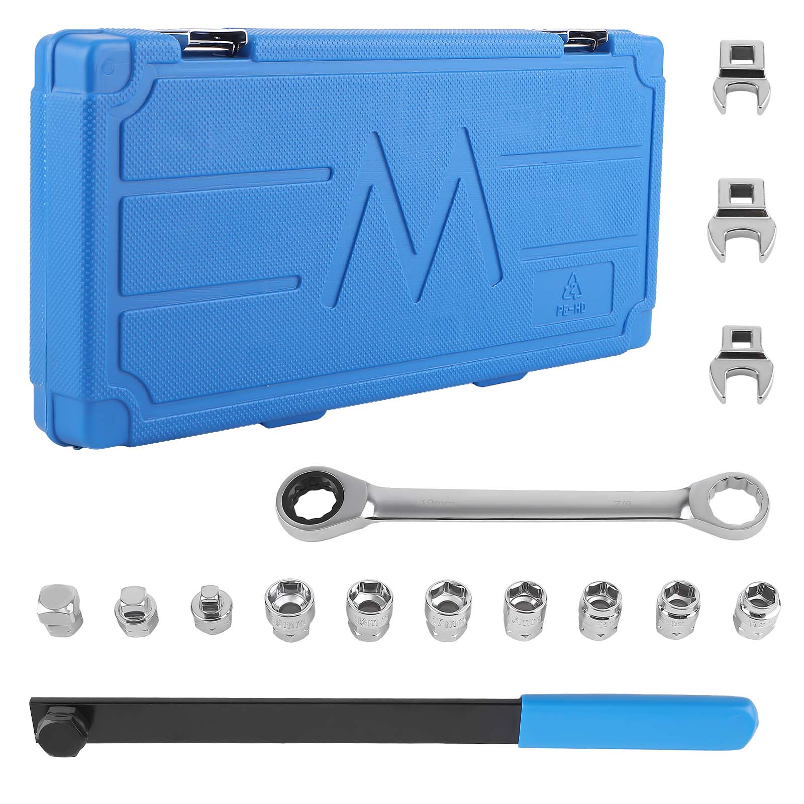 Main product image of 15pcs  Universal Serpentine Belt Tool Set Ratcheting Serpentine Belt Tensioner