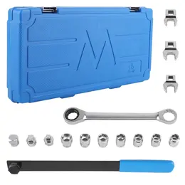 Product image of 15-Piece Universal Serpentine Belt Tool Set with Ratcheting Tensioner