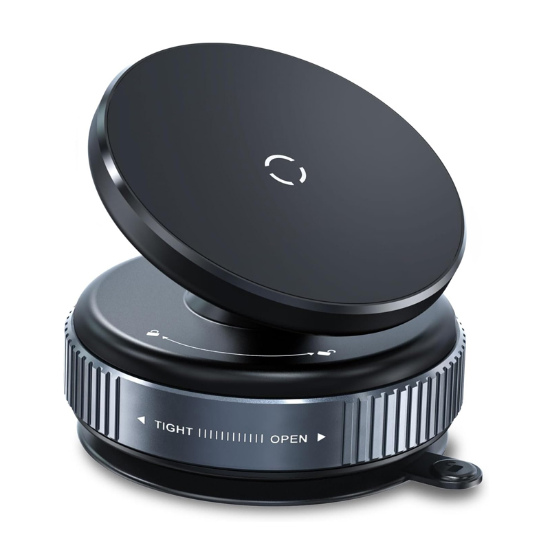 Car Phone Holder, Upgraded 360Adjustable Vacuum Suction 20X  Magnets