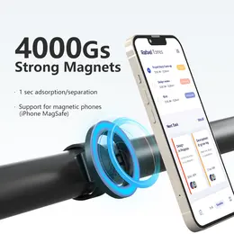 MagSafe Magnetic Phone Holder With Adjustable Silicone Strap, 4000Gs Strong Magnet Gym Shopping Cart Mount, 360 Rotation Stand For Phone & Universal Phones