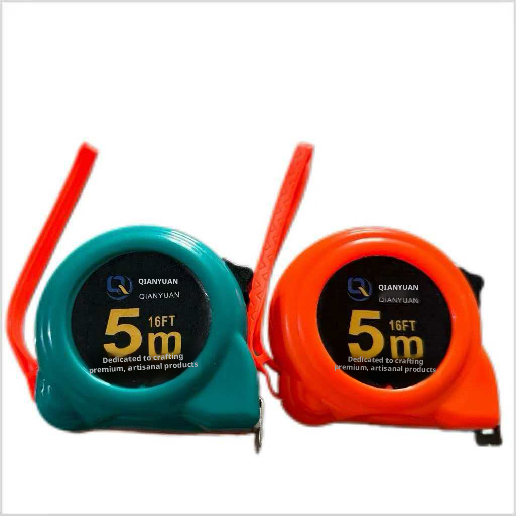 Double color matching snail tape measure-5m * 25mm-green + orange-PP-1 piece