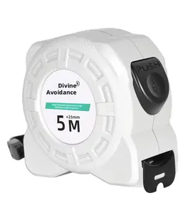 Self-locking steel tape measure-blue fluorescent 5m model-white-1 piece