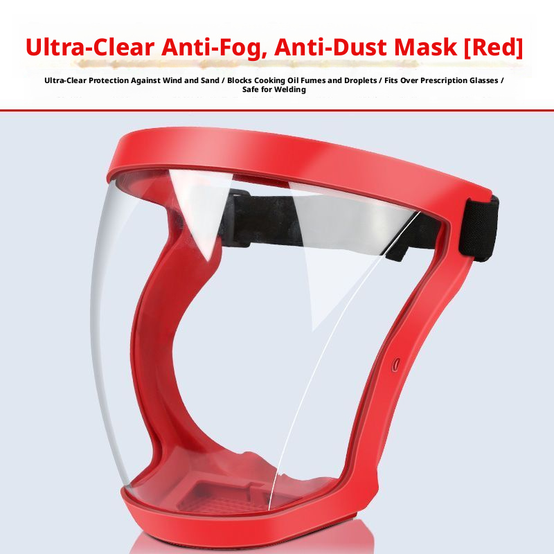 Protective mask-red frame transparent sheet-patent