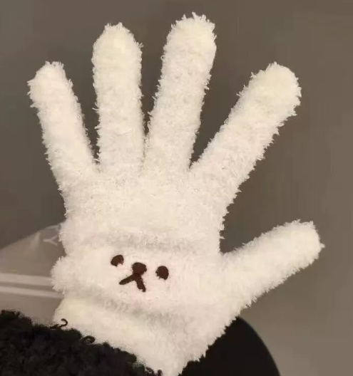 Bear Gloves-White-1 pair