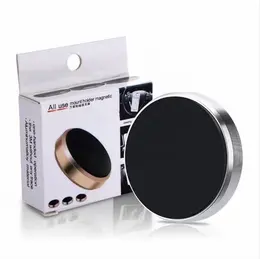 Aluminum Alloy Self-Adhesive Round Magnetic Phone Mount, Universal Car Vent Dashboard Cell Phone Holder For Car Navigation