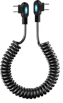 Product image of Elbow Spring Charging Data Cable for Huawei Apple CarPlay Navigation