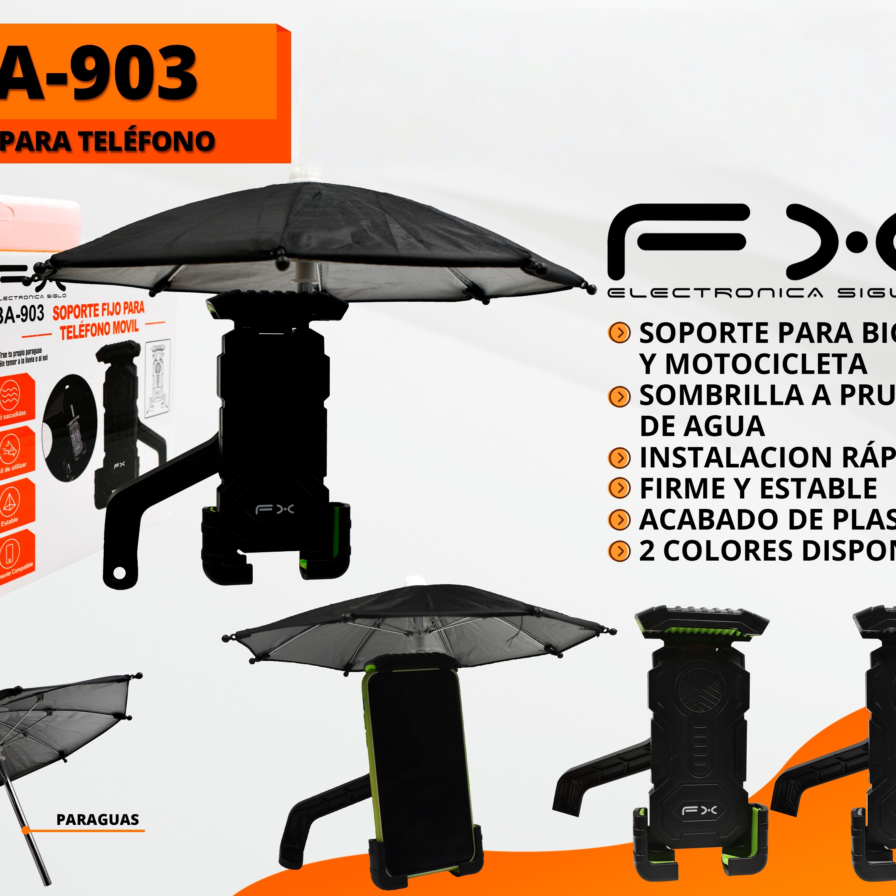 Main product image of Mobile Phone Holder Motorcycle Bicycle Cycling Fixed Strap Waterproof Parasol Self-pickup only
