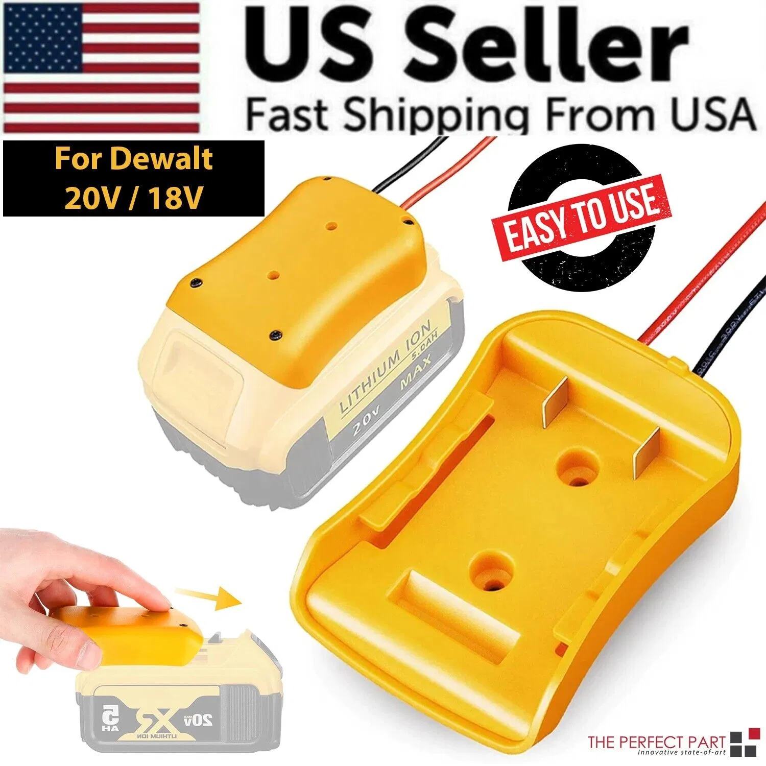 Main product image of DeWalt 18V/20V Max Battery Power Connector Adapter Dock