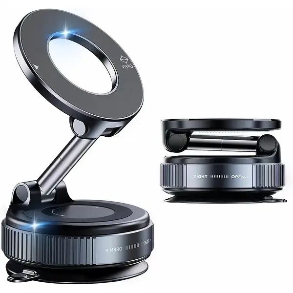 Main product image of Magnetic Phone Holder, Foldable Dashboard Mount, Vacuum Suction Cup