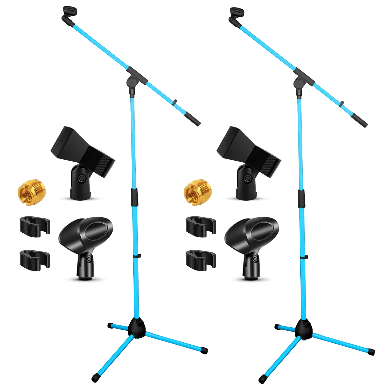 Main product image of 5 Core Tripod Mic Stand with Boom Arm, 2 Pcs, 18 to 72 Inches Adjustable
