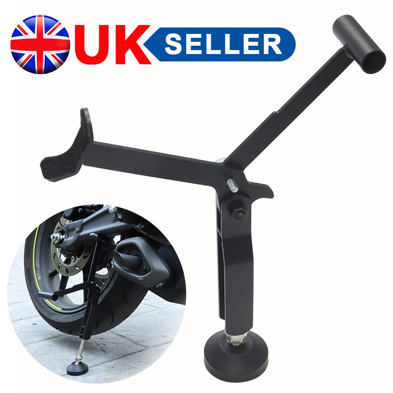 Main product image of Motorcycle Single Side Front Rear Wheel Lift Stand, Black