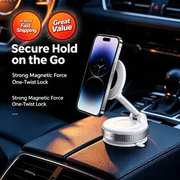 Product image of Magnetic Cell Phone Mount, Vacuum Suction Cup, Car Dashboard Windshield