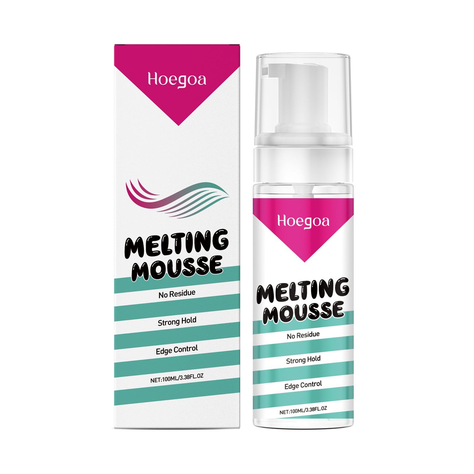 Main product image of Hair Styling Adhesive Mousse, HOEGOA, 100 ml Bottle