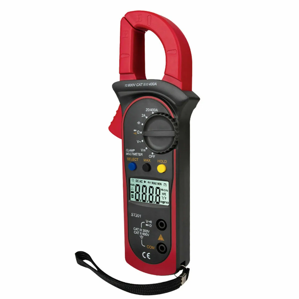 Main product image of Handheld Digital Clamp Multimeter, AC/DC Volt, Amp, Ohm, Auto-Ranging