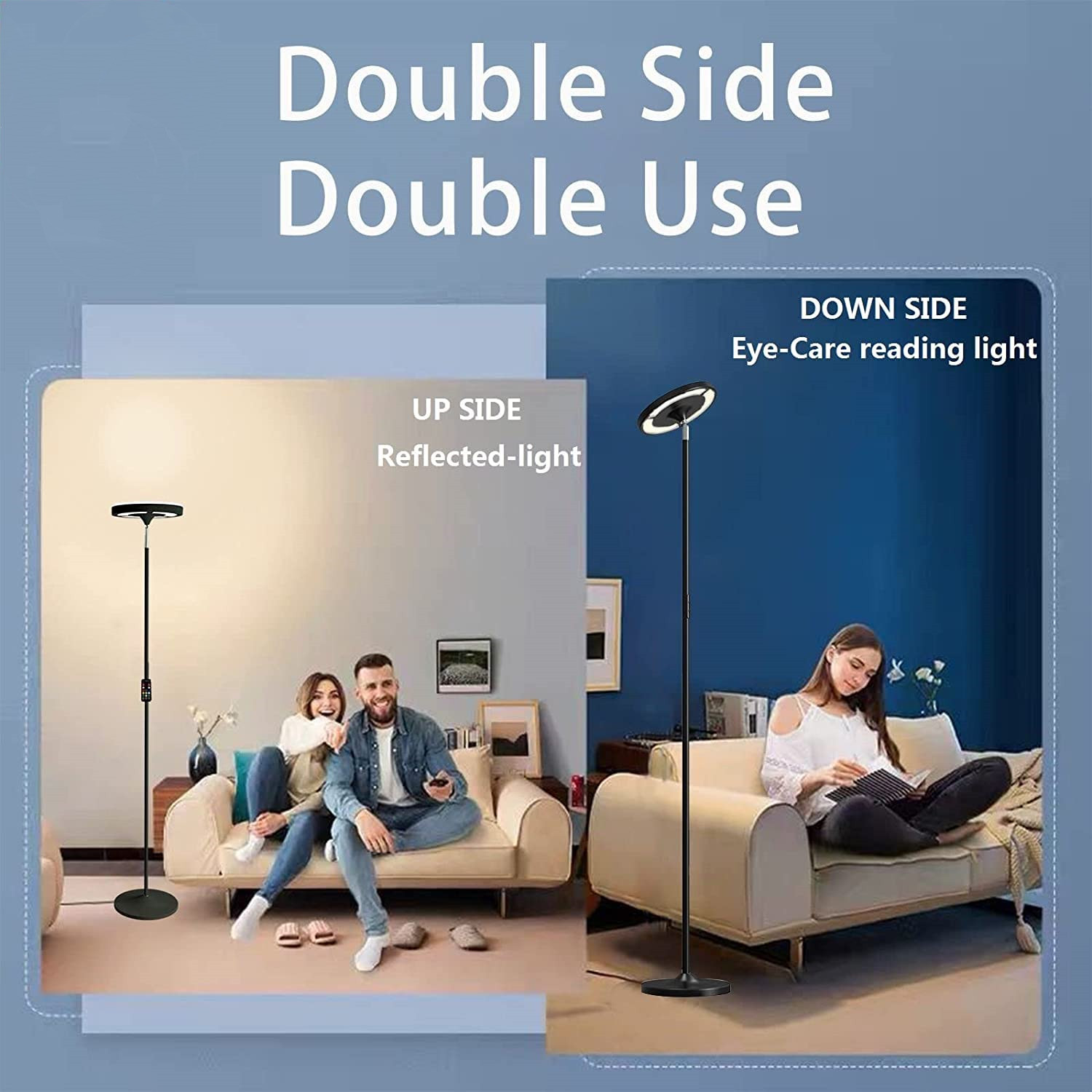 Led Adjustable Colour With Remote Control Reading Floor Lamp
