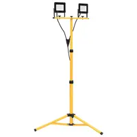 Product image of LED floodlight with tripod 2x30 W warm white