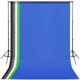 photo studio set with 5 colored backdrops and adjustable suspension