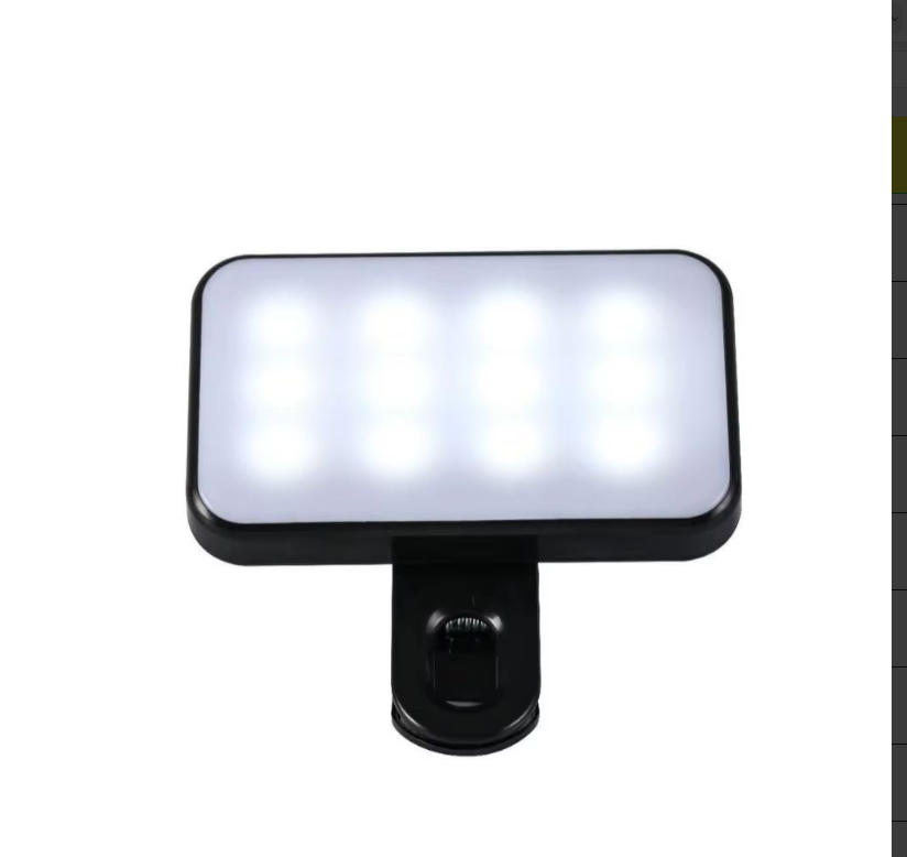 White Foldable Fill Light Handheld Rechargeable Built-in Battery For Live Stream