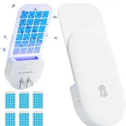 2-in-1 Indoor Plug-in Flying Insect Trap - Fruit Fly & Gnat Catcher With 6 Glue Cards White
