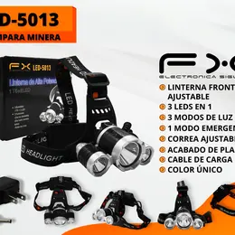 Product image of LED Miner's Headlamp, 3 Light Modes, Rechargeable