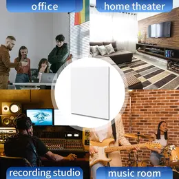 Product image of Self-Adhesive Acoustic Wall Panels, 30x30 cm, Polyester