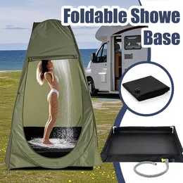 Product image of Portable Outdoor Shower Pan with Drain Hose