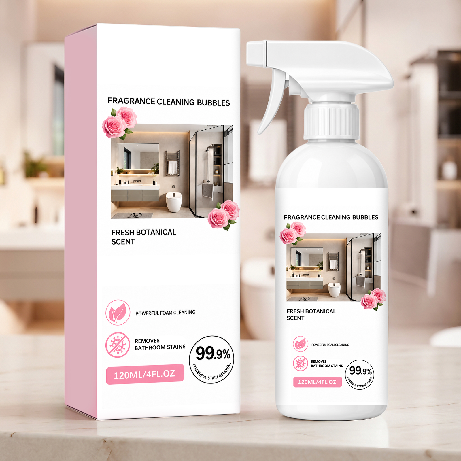 Main product image of Bathroom Multi-Surface Cleaner, Soap Scum, Limescale, Rust Remover, 120ml