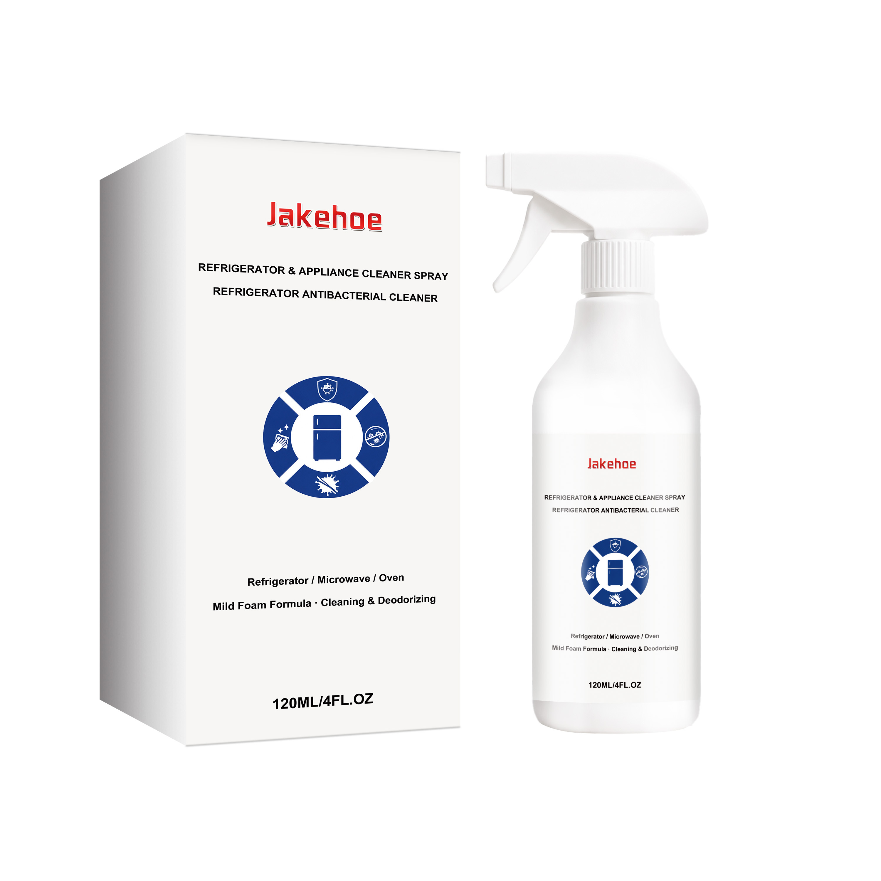 Main product image of JAKEHOE Refrigerator & Appliance Cleaner Spray, 120ml, Cleaning Supplies, Cleaning Agent for Home Cleaning