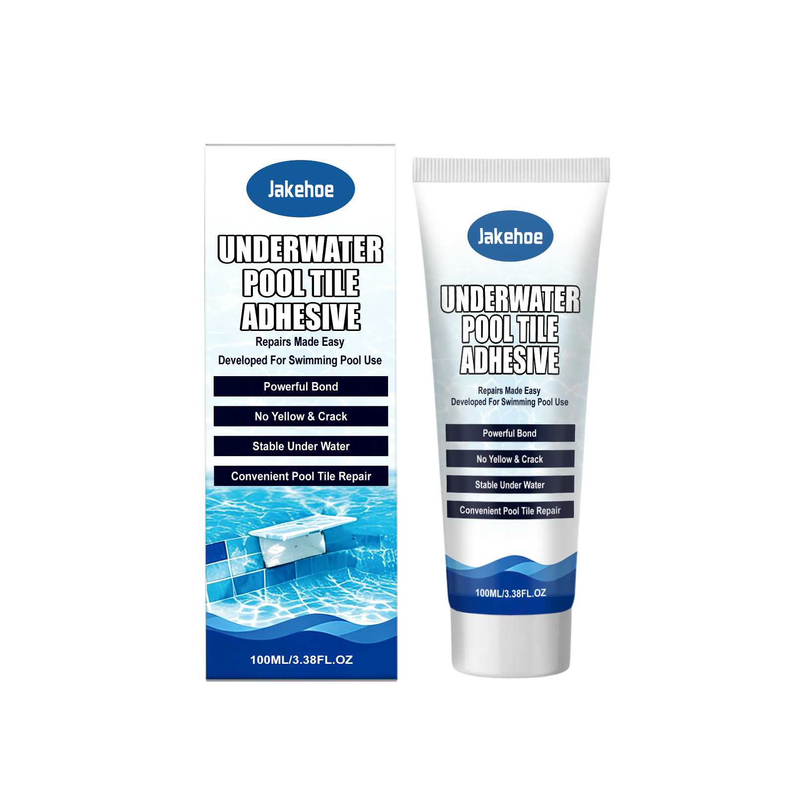 Main product image of Underwater Pool Tile Adhesive, 100ml, Tile Bonding for Daily Use