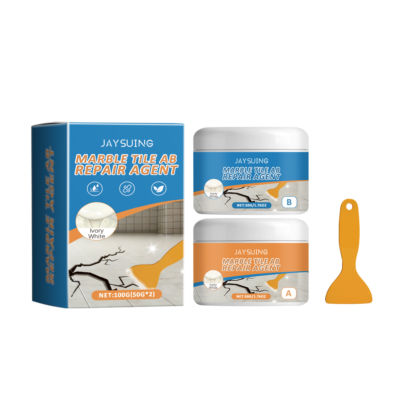 Main product image of Marble Tile AB Adhesive Repair Glue for Daily Use, 100G