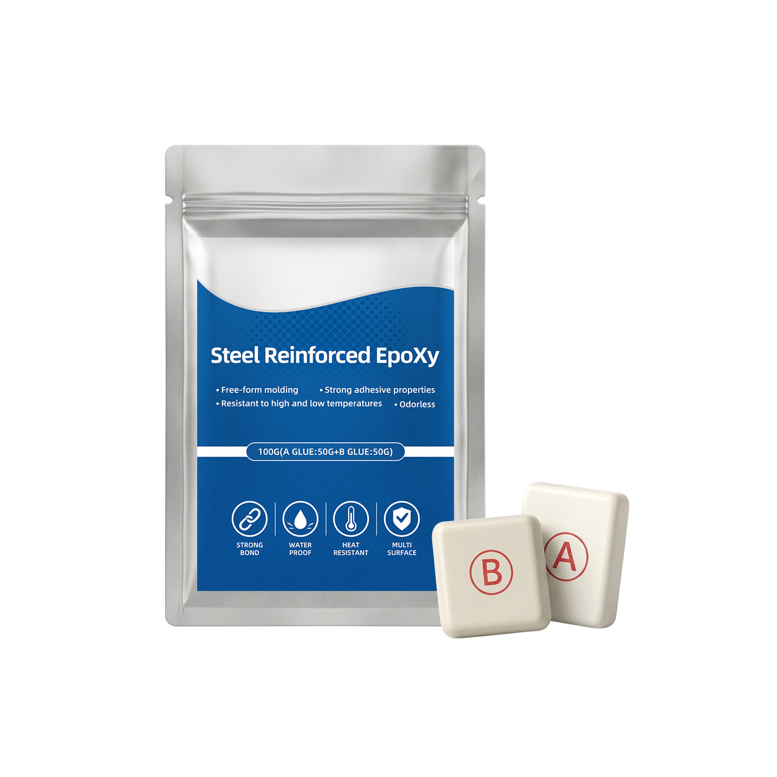 Main product image of Strong Clay Iron Adhesive, 100g, Repair Glue for Daily Use
