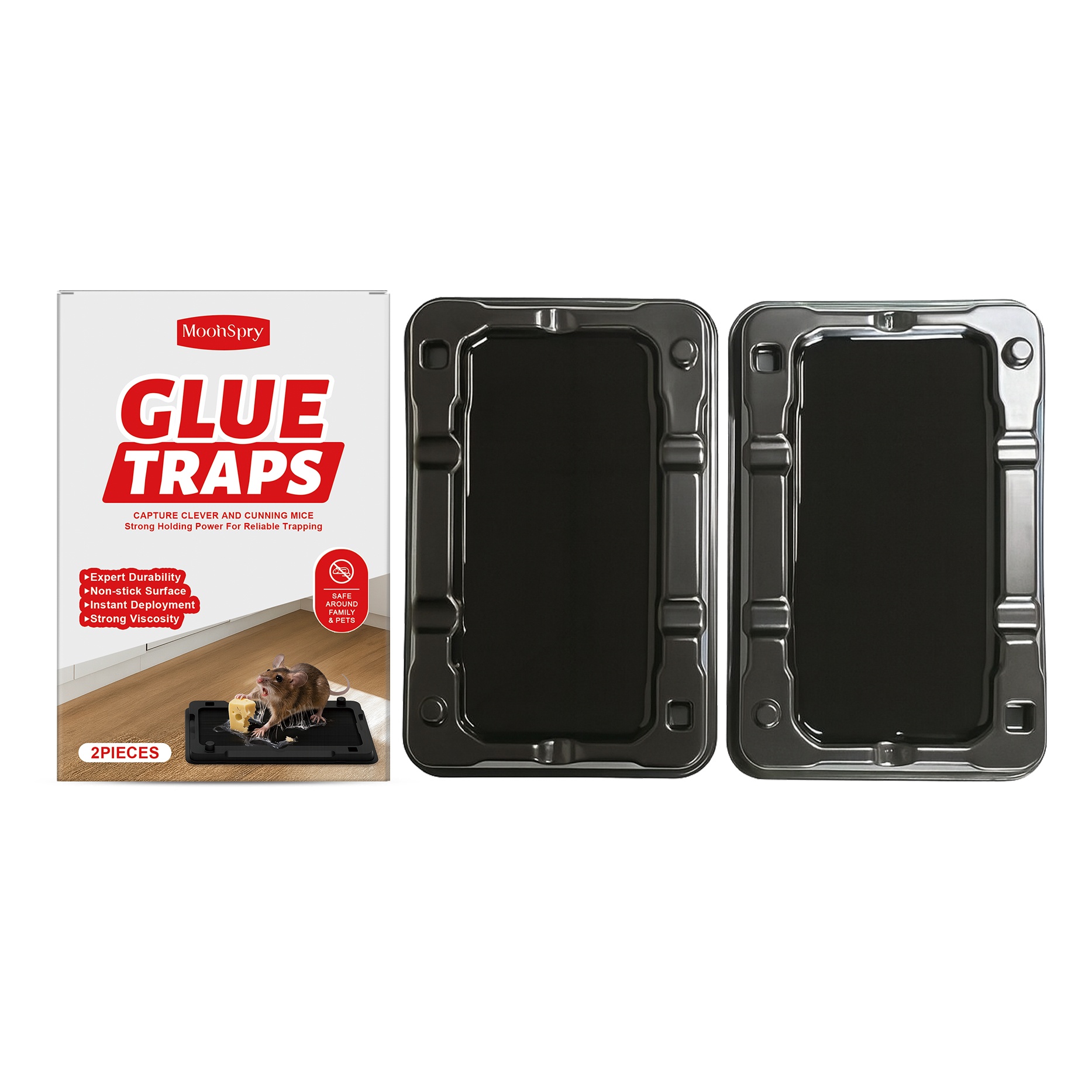 Main product image of Mouse-catching Adhesive Trap for Daily Use, 2pcs