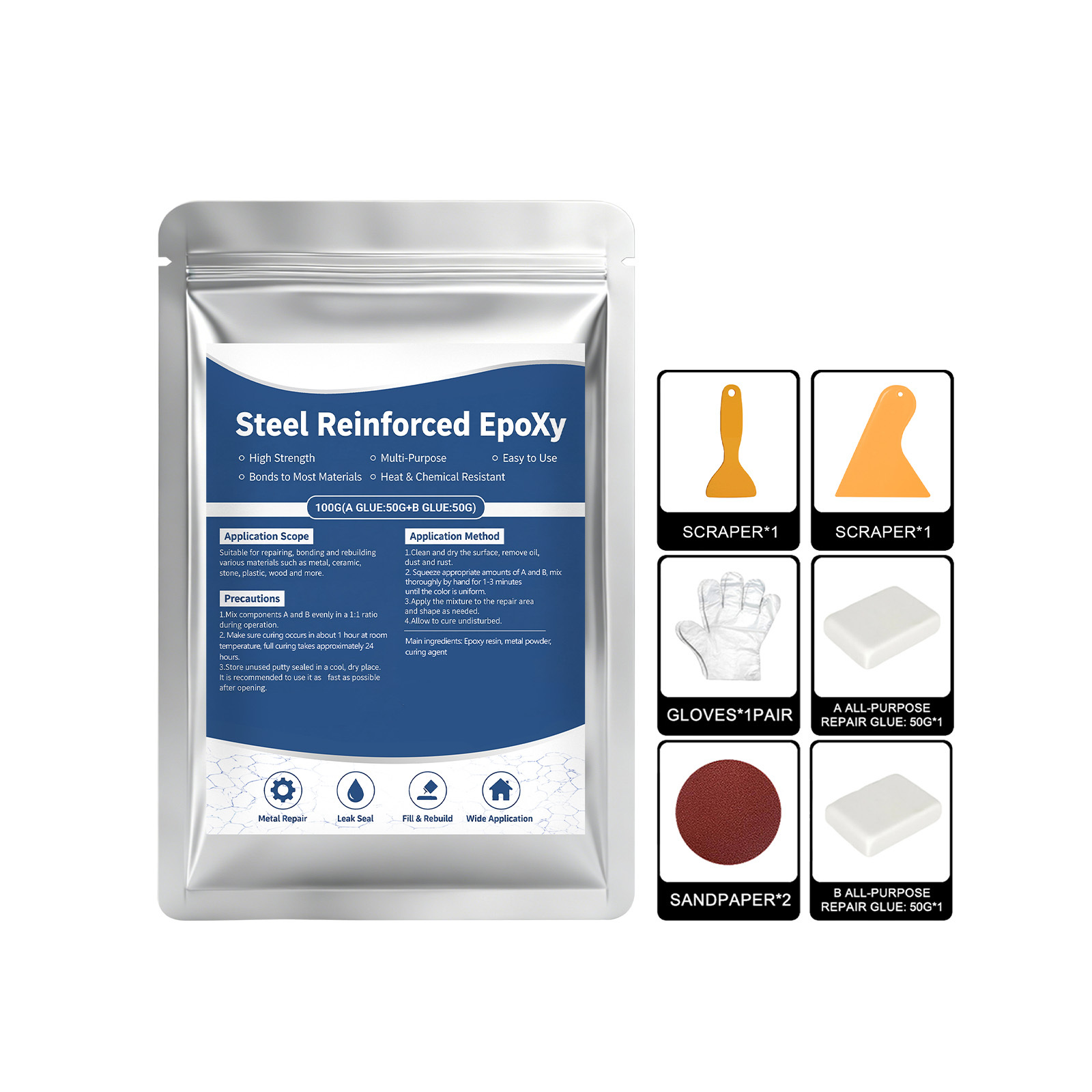 Main product image of Concrete Step Repair Adhesive, Repair Glue for Daily Use