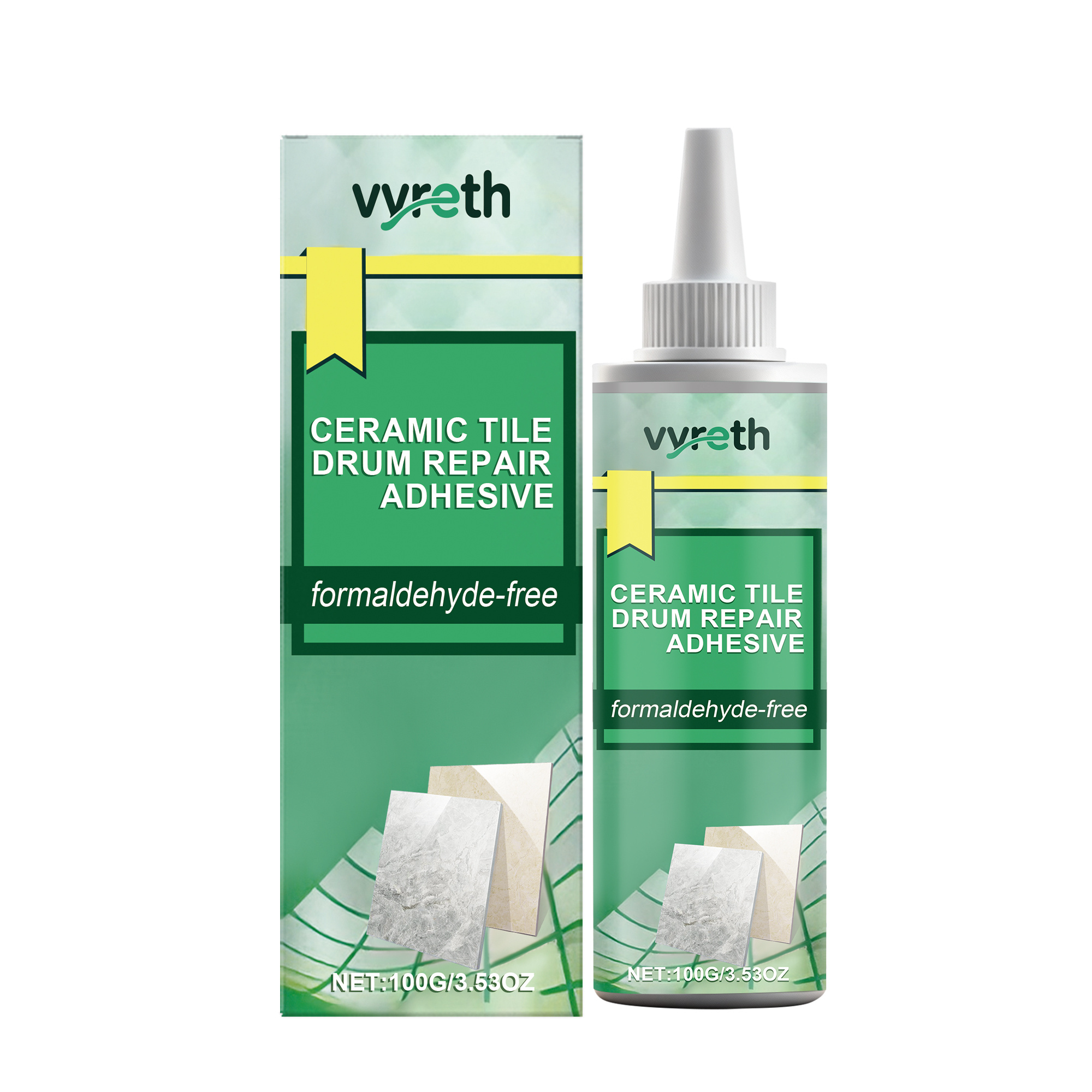 Main product image of Vyreth Ceramic Tile Drum Repair Adhesive for Daily Use, 100G