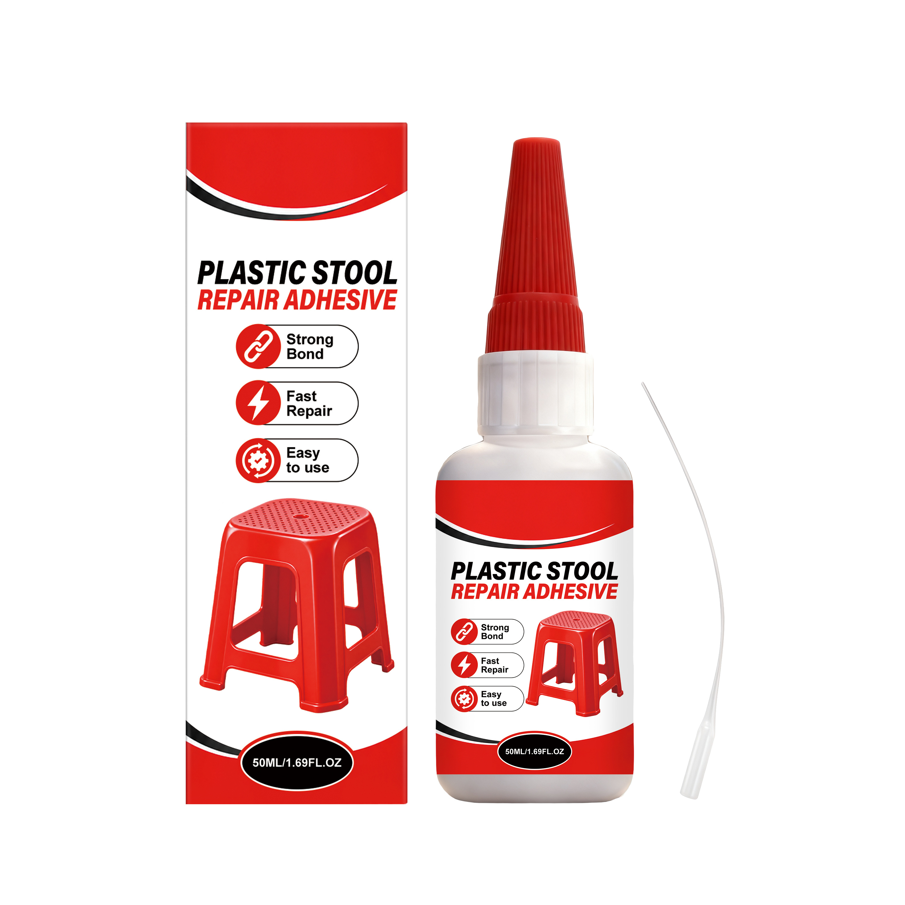 Main product image of Plastic Stool Repair Adhesive for Daily Use, 50ml