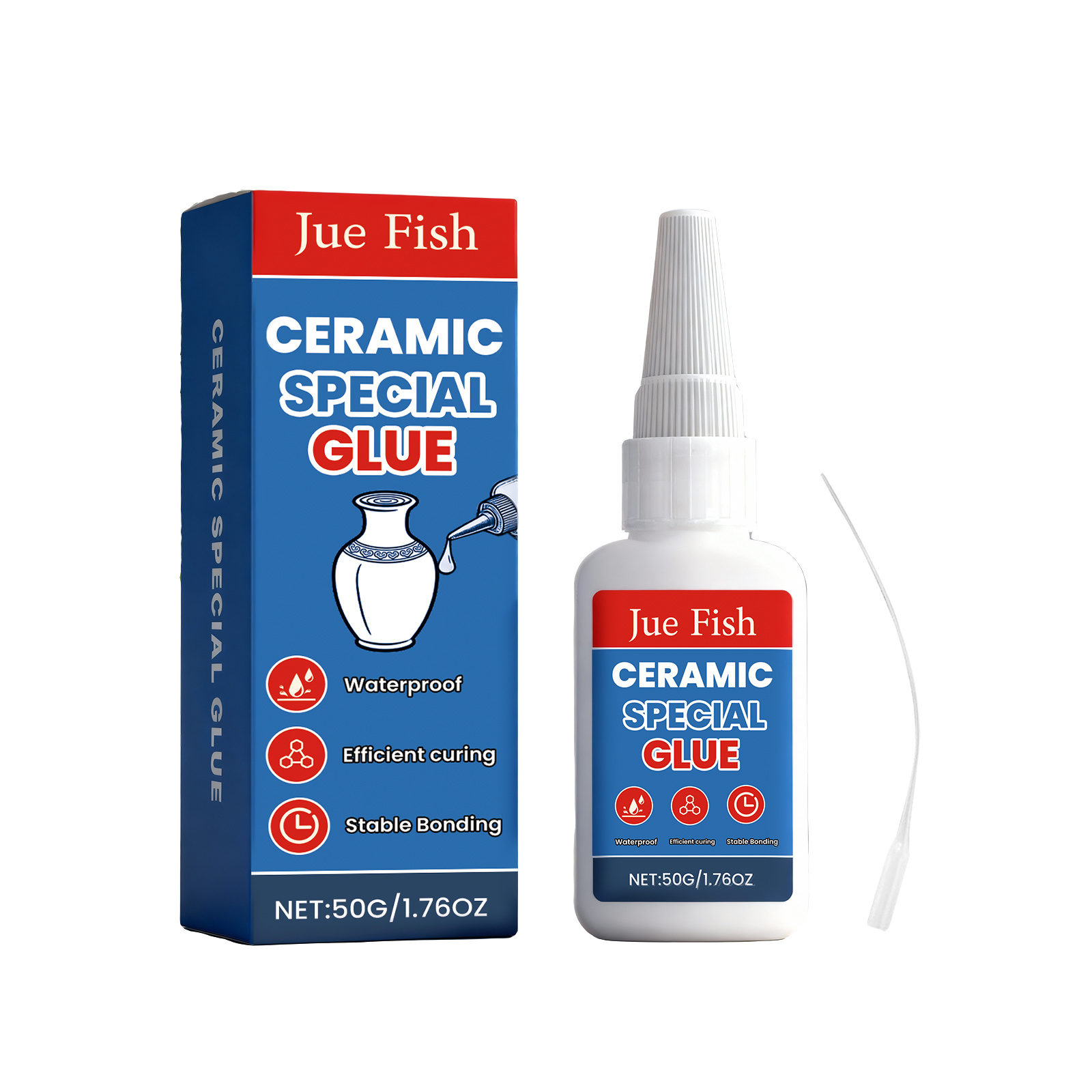 Main product image of JUE FISH Ceramic Special Glue, 50g, Ceramic Bonding for Daily Use