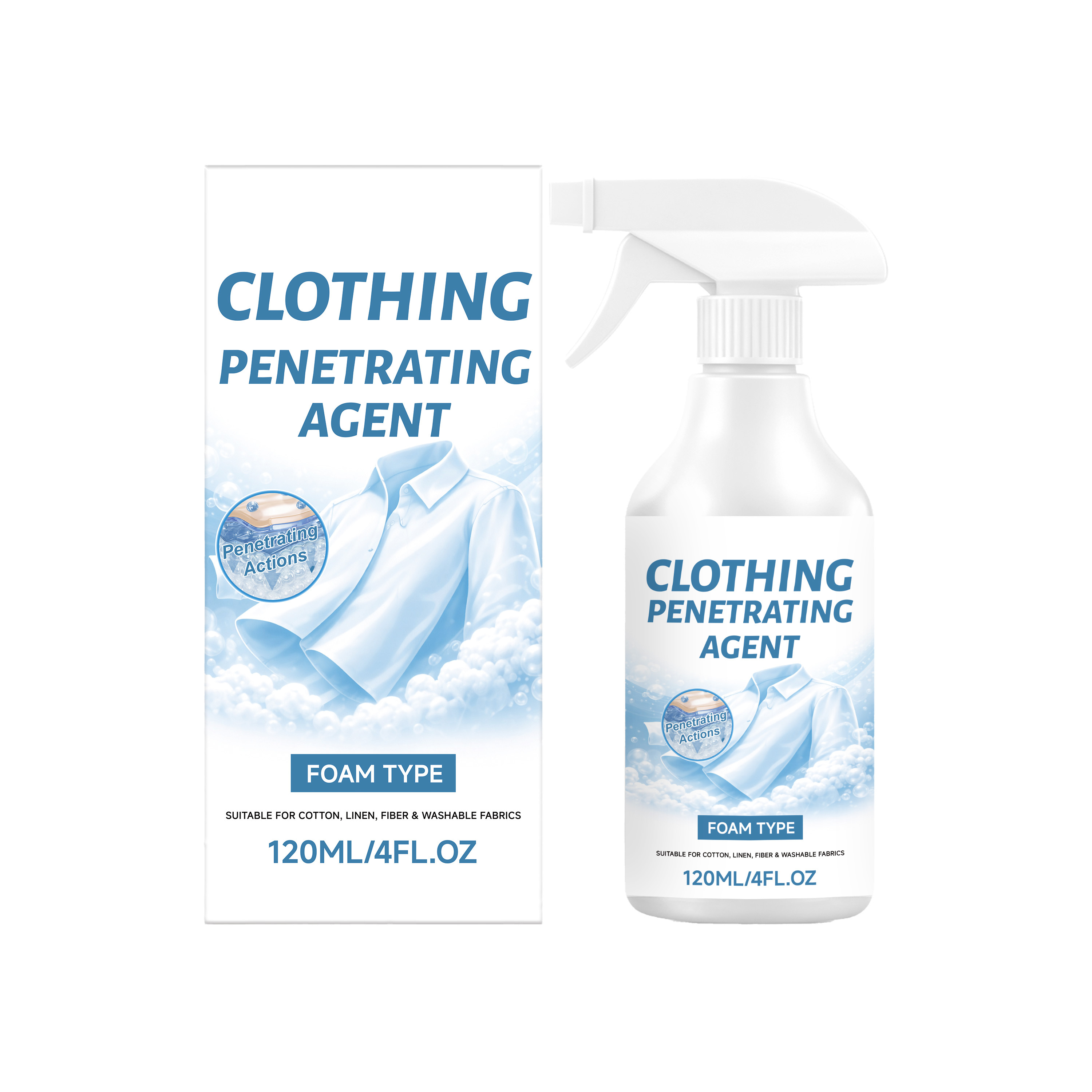 Main product image of JAKEHOE Clothing Penetrating Agent, 120ml, Laundry Cleaning, Cleaning Agent for Home Cleaning
