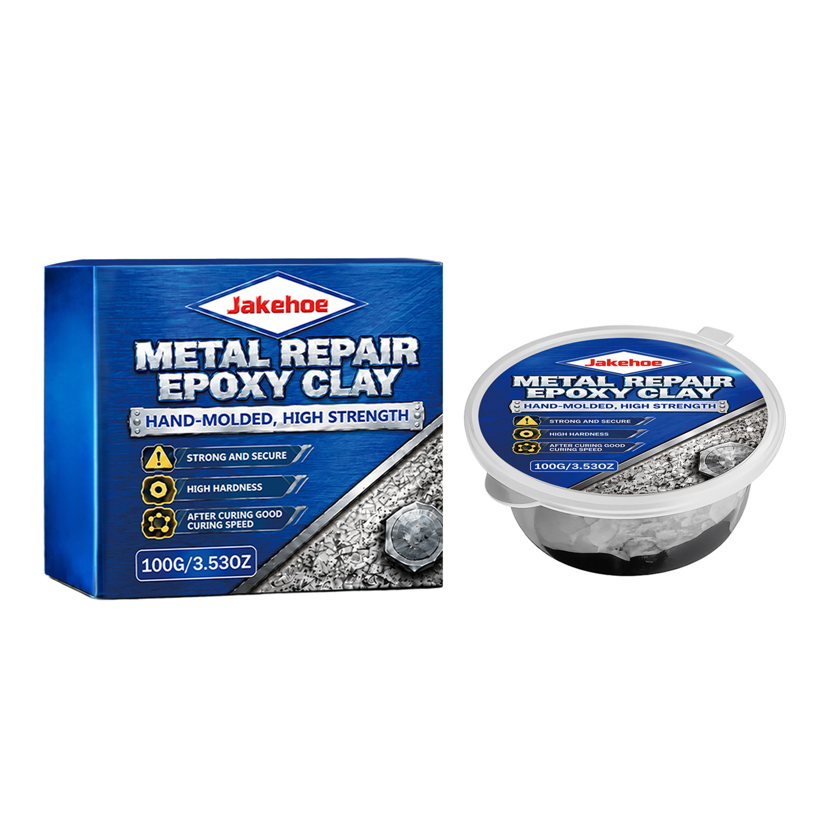 Main product image of JAKEHOE Metal Repair Epoxy Clay for Daily Use, 100g
