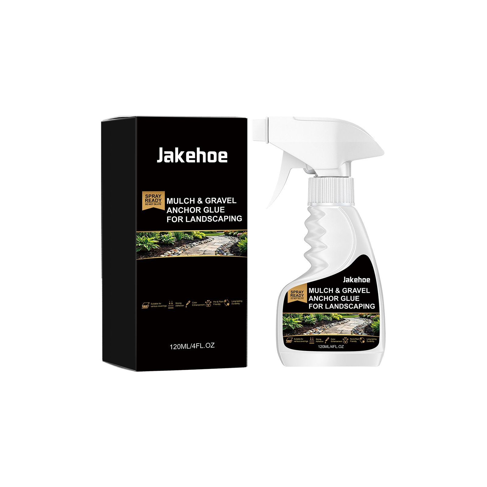 Main product image of JAKEHOE Mulch & Gravel Anchor Glue for Landscaping, 120ml, Outdoor Items for the Courtyard for Daily Use