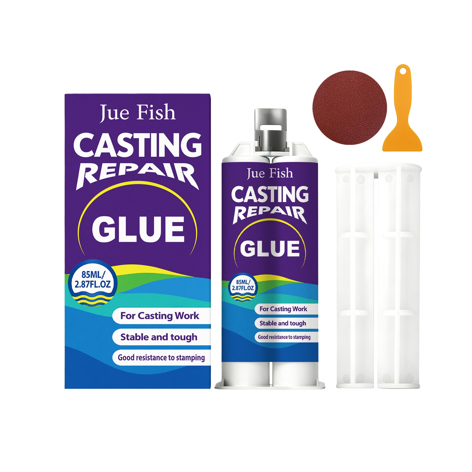Main product image of JUE FISH Casting Repair Glue for Daily Use, 85ml