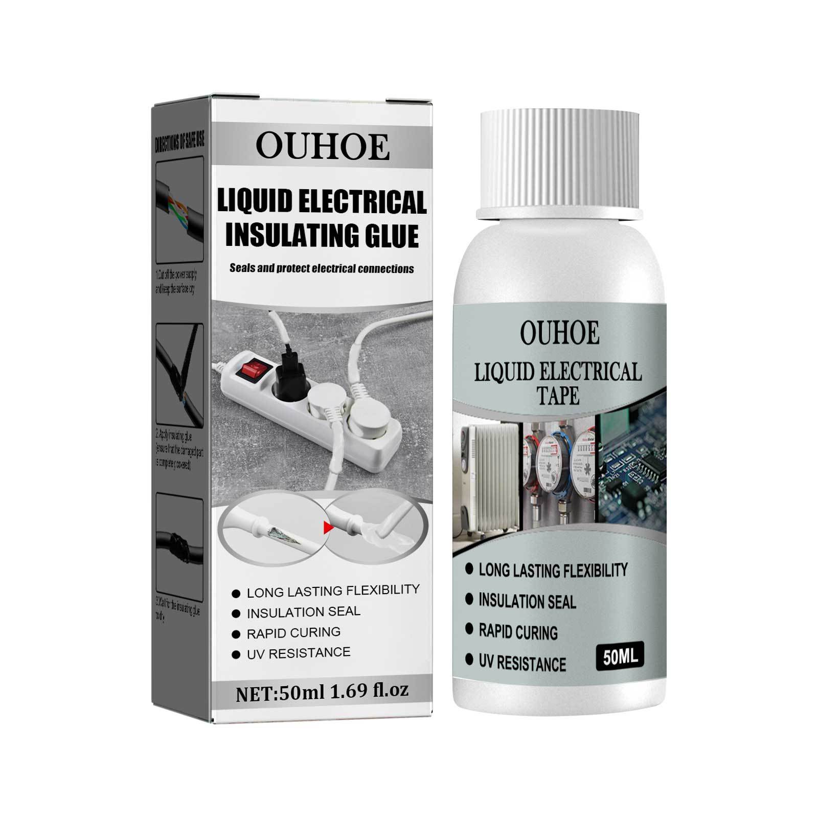 Main product image of Liquid Electrical Insulating Adhesive (White 50ml), 50ml, High Temperature Resistance for Daily Use