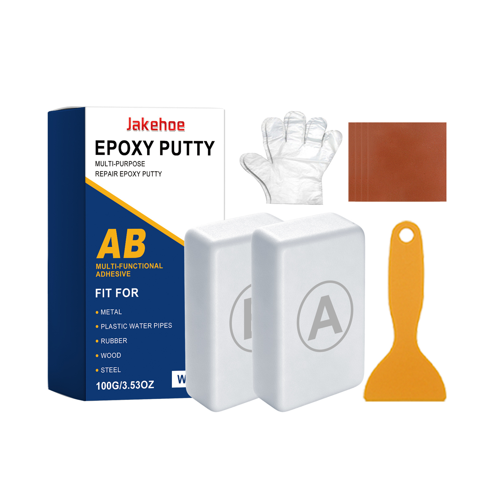 Main product image of JAKEHOE Multi-Purpose Repair Epoxy Putty for Daily Use, 100g