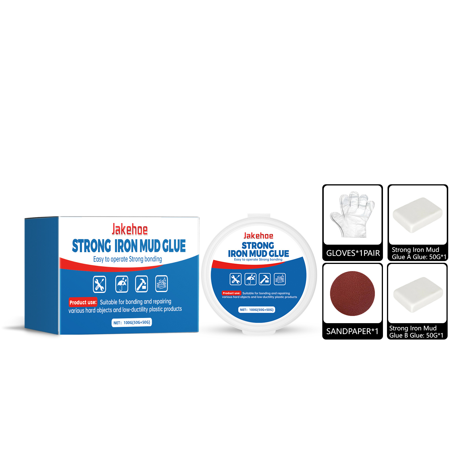 Main product image of Repair Mud Iron AB Glue, Glue Repair for Daily Use