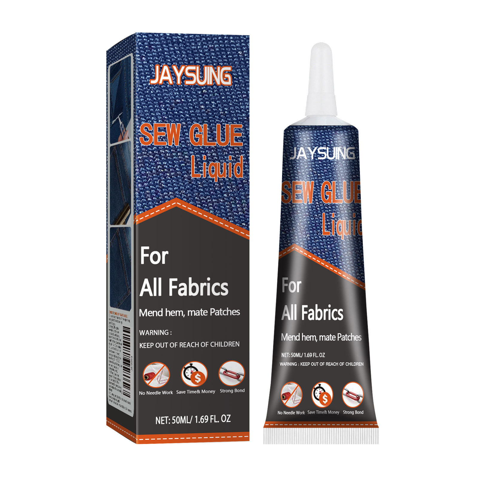 Main product image of Fabric Mending Glue, 50ml, Bonded Fabric for Daily Use