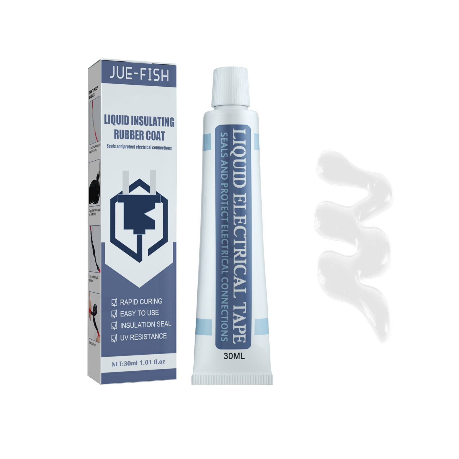 Main product image of Liquid Insulating Tape (White 30ml), 30ml, Insulated for Daily Use